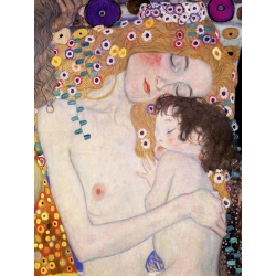 Wall art print and canvas. Gustav Klimt, Le Tre età della donna (detail)