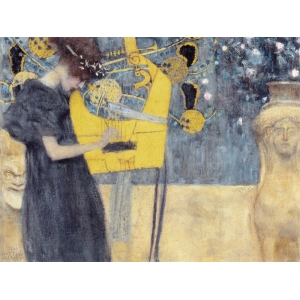 Cuadro en canvas. Gustav Klimt, Música