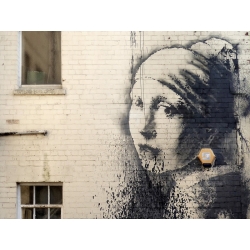 Leinwandbilder. Banksy Graffiti, Hanover Place, Bristol