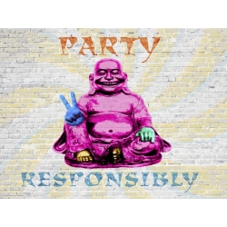 Tableau sur toile. Masterfunk Collective, Party Responsibly