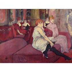 Cuadro en canvas. Toulouse-Lautrec, Salón de la Rue des Moulins