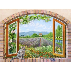 Leinwandbilder. Andrea Del Missier, Fenster in der Provence