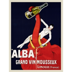 Quadro, stampa su tela. Andre, “Alba” Grand Vin Mousseux, ca. 1928