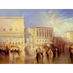Tableau sur toile. Turner William, Venise, le pont des soupirs