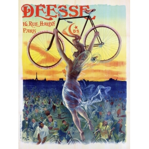 Cuadros vintage en canvas. Anónimo, Bicycle Déesse, 1898