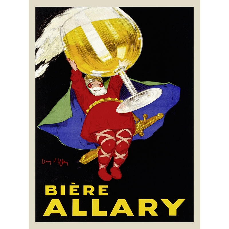 Quadro, stampa su tela. Jean D'Ylen, Biere Allary, 1928