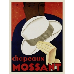 Wall art print and canvas. Olsky, Chapeaux Mossant, 1928