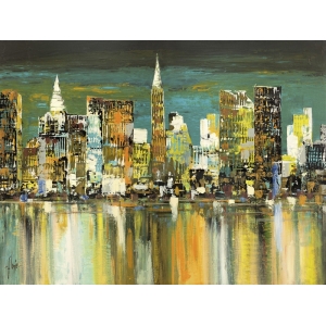 Wall art print and canvas. Luigi Florio, New York, a thousand lights