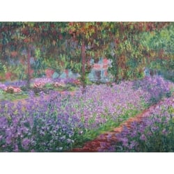 Wall art print and canvas. Claude Monet, The Artist's Garden at Giverny