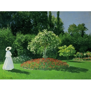 Cuadro en canvas. Claude Monet, Mujer en el jardín