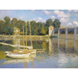 Quadro, stampa su tela. Claude Monet, Il ponte a Argenteuil