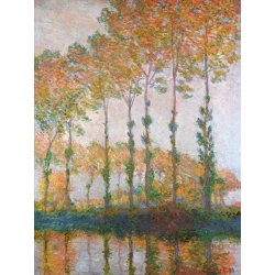 Leinwandbilder. Claude Monet, Pappeln am Ufer der Epte, Herbst
