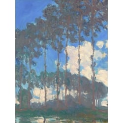 Tableau sur toile. Claude Monet, Peupliers sur la rivière Epte