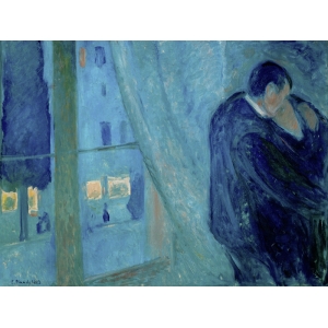 Quadro, stampa su tela. Edvard Munch, Il Bacio