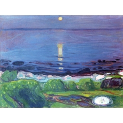 Quadro, stampa su tela. Edvard Munch, Paesaggio marino