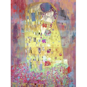 Wall art print and canvas. Eric Chestier, Klimt's Kiss 2.0