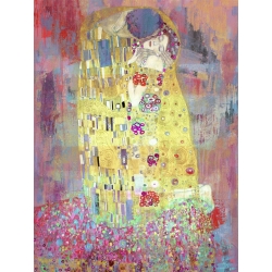 Wall art print and canvas. Eric Chestier, Klimt's Kiss 2.0