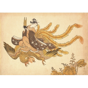Leinwandbilder Japanische Kunst. Suzuki Harunobu, Disguised Immortal