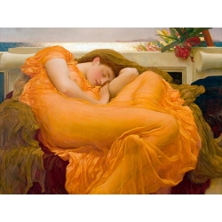 Wall art print and canvas. Frederic Leighton, Flaming June (detail)