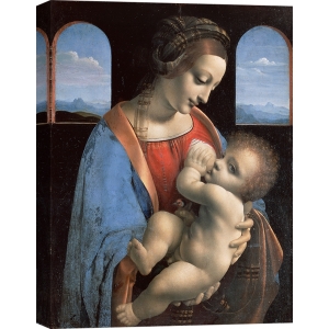 Quadro, stampa su tela. Leonardo da Vinci, Madonna Litta