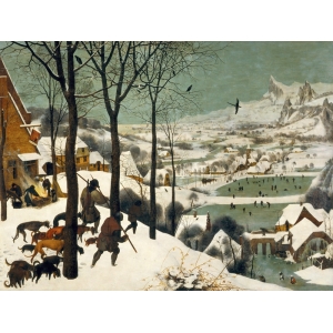 Cuadro en canvas. Pieter Bruegel the Elder, Los cazadores en la nieve