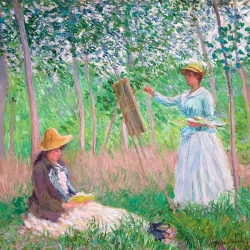 Quadro, poster, stampa su tela. Claude Monet, Nei boschi a Giverny