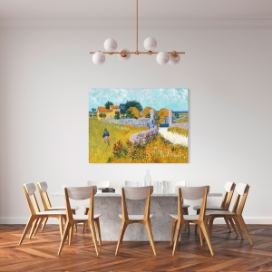 Quadro, stampa su tela. Vincent van Gogh, Casa di campagna in provenza