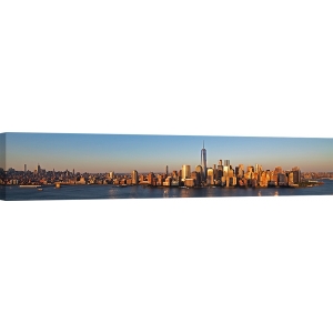 Quadro, stampa su tela. Berenholtz, Panorama di Manhattan e One WTC