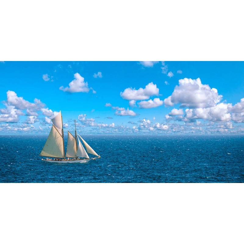 Wall art print and canvas. Sailboat on the Ocean