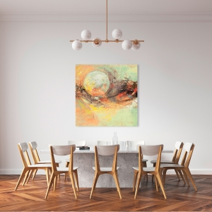 Abstract wall art print and canvas. Lucas, Summer Moon (detail)