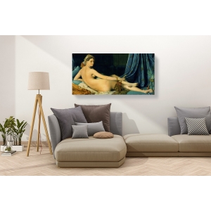 Wall art print and canvas. Jean-Auguste-Dominique Ingres, Great Odalisque