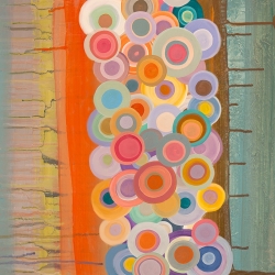Cuadro abstracto moderno en canvas. Italo Corrado, Sueño Pop II