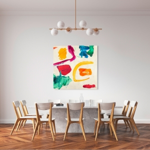 Abstract wall art print and canvas. Haru Ikeda, Games of Children II