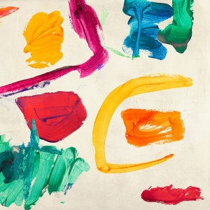 Cuadro abstracto moderno en canvas. Haru Ikeda, Games of Children II
