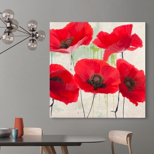 Wall Art Print and Canvas. Modern Poppies. Pop Yes II