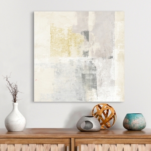 White abstract art. Wall Art Print and Canvas. Natural II