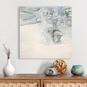 White abstract art. Wall Art Print and Canvas. Es
