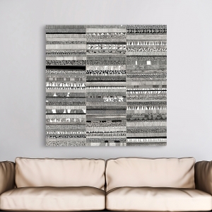 Wall Art Print and Canvas. Black and White Abstraction II
