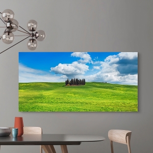 Wall Art Print and Canvas. Cypresses, Val d'Orcia, Tuscany (detail)