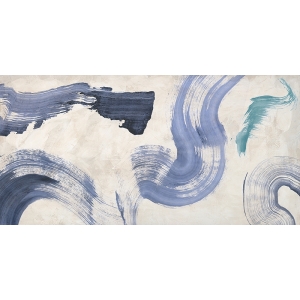 Tableau abstrait moderne sur toile. Haru Ikeda, Ocean in Action