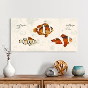 Tableau sur toile. Stef Lamanche, Poissons tropicaux I