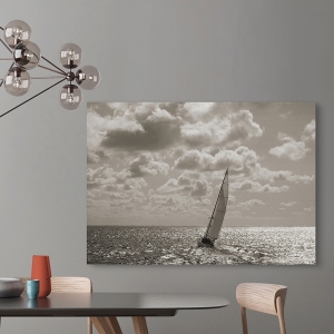 Sailing Prints, Posters and Canvas. Sailboat in the sunset