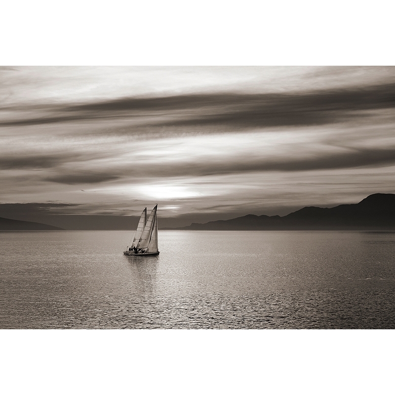 Sailing Prints, Posters and Canvas. Black and white photo. Set Sails