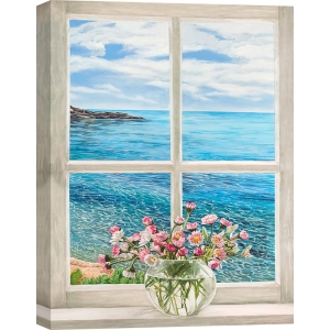 Wall Art Print and Canvas. Window on the Mediterranean Sea II