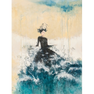 Tableau sur toile. Peinture Femme Moderne. Waves of Magic