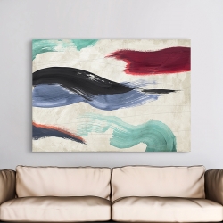 Modern abstract wall art print and canvas. Waves of Colors