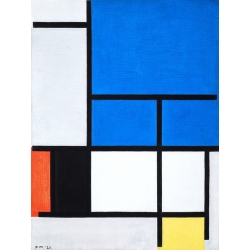 Bilder auf Leinwand. Piet Mondrian, Composition with large blue plane