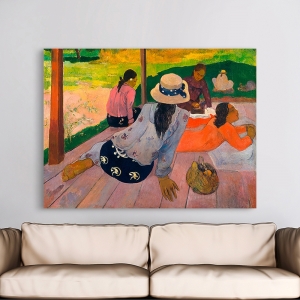 Quadro, stampa su tela. Paul Gauguin, La Siesta