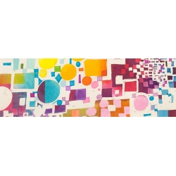 Modern abstract wall art print and canvas. Multicolor Pattern VII