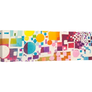 Quadro astratto multicolore, stampa su tela. Multicolor Pattern VII